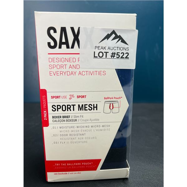 Lot of SAXX Sport Mesh Boxer Briefs for Men - 2 pack (Size Large)