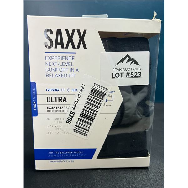 Lot of SAXX Ultra Boxer Brief - Relaxed Fit - 3 Pack - Size Large