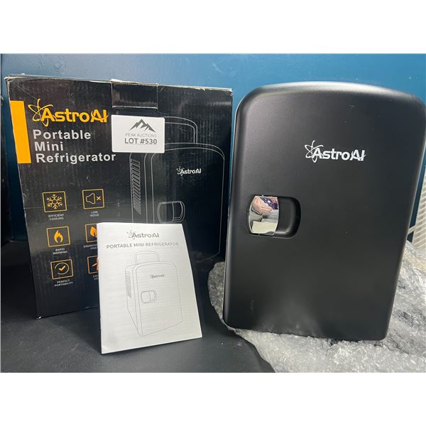Lot of 1 AstroAI Portable Mini Fridge (Black) - 4L/6 Can Capacity