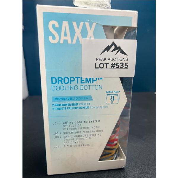 Lot of SAXX Droptemp Cooling Cotton Boxer Briefs - 2 Pack