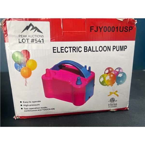 Lot of 1 Electric Balloon Pump