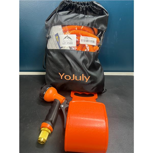 Lot of 1 Expandable Garden Hose w/ Nozzle