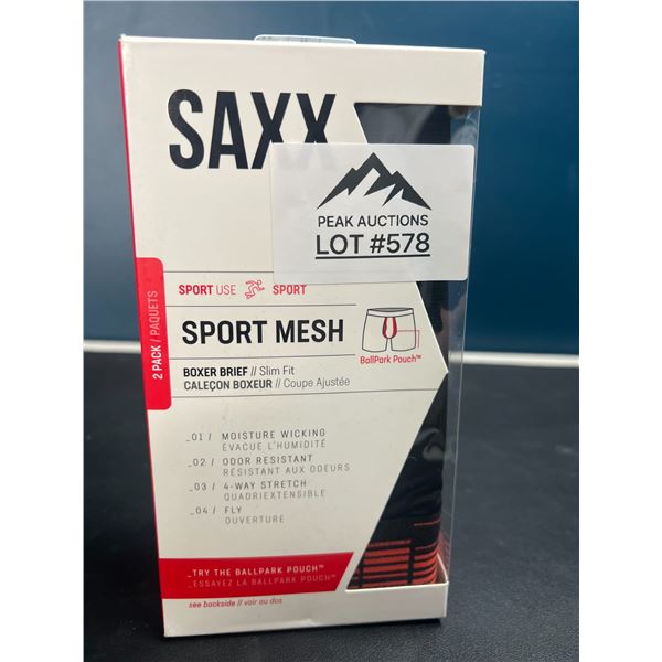 Lot of SAXX Sport Mesh Boxer Briefs for Men - 2 pack (Size XL)