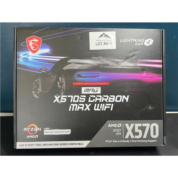 Lot of 1 MSI MPG X570S CARBON MAX WIFI ATX Motherboard for PC