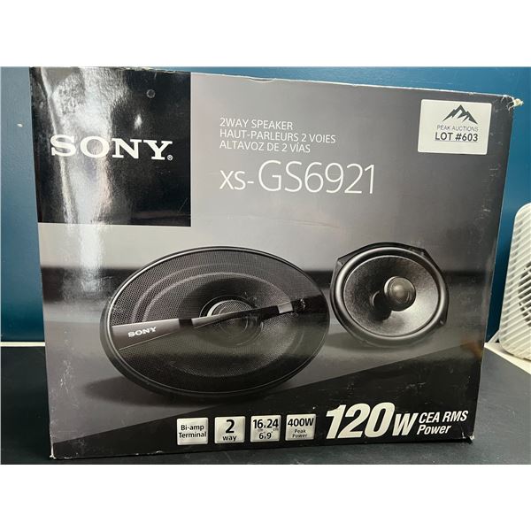 Lot of Sony XS-GS6921 6 x 9in 2-Way Coaxial Car Speakers -120W power