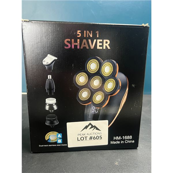 Lot of 1 5-in-1 Rechargeable/Cordless Shaver for Men