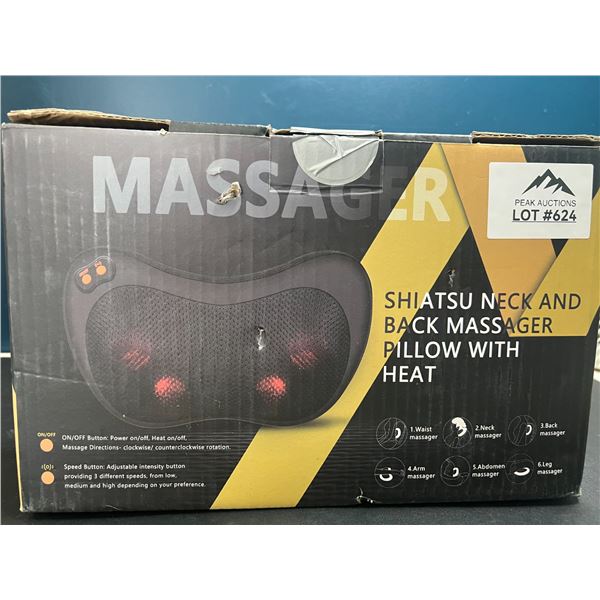 Lot of 1 Shiatsu Heated Massager for Neck & Back
