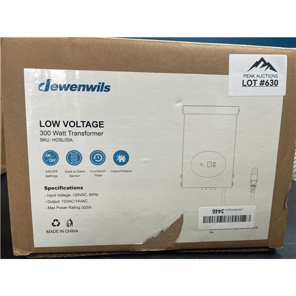 Lot of 1 Low Voltage 300-Watt Transformer