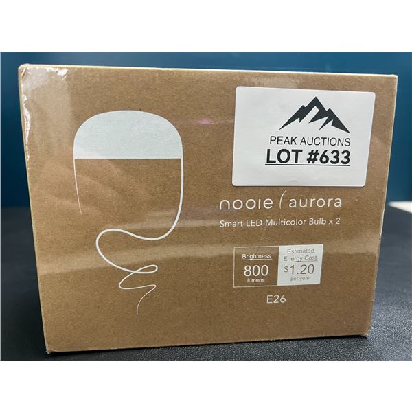 Lot of Nooie Aurora Smart LED Multicolor Lightbulbs (2pack)