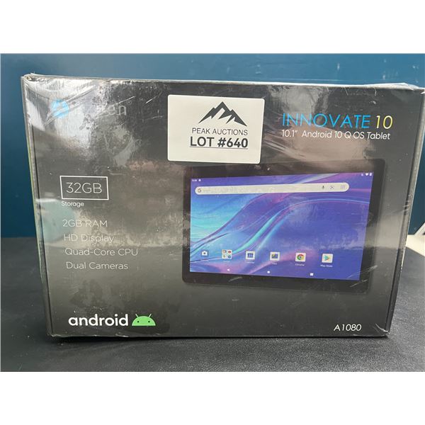 Lot of 1 Azpen Innovate 10 - 10.1inch Android Tablet - 32GB