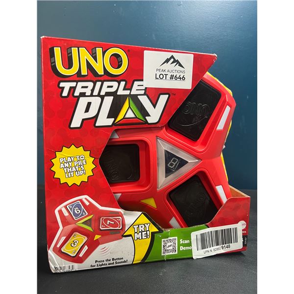 Lot of 1 UNO Triple Play Game