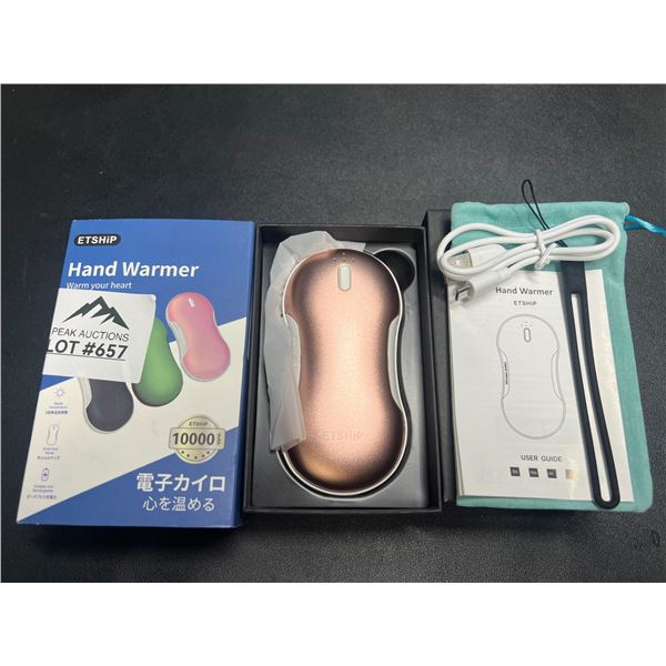 Lot of 1 Portable Hand Warmer/Power Bank - 10,000mAh High-Capacity Charger