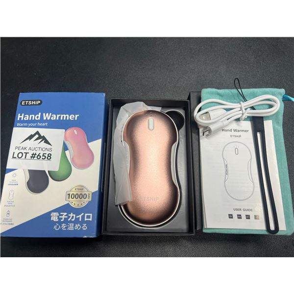 Lot of 1 Portable Hand Warmer/Power Bank - 10,000mAh High-Capacity Charger