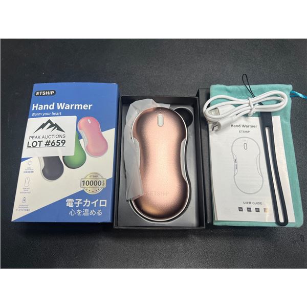 Lot of 1 Portable Hand Warmer/Power Bank - 10,000mAh High-Capacity Charger