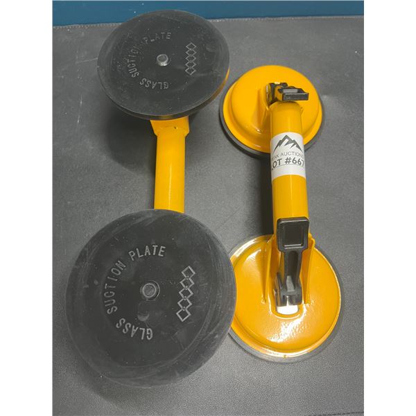 Lot of 2 Glass Suction Cup/Glass Remover Tools - Very Strong