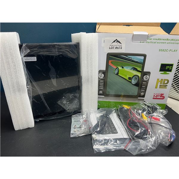 Lot of 1 9.5" Vertical Touch Screen Car Android Player