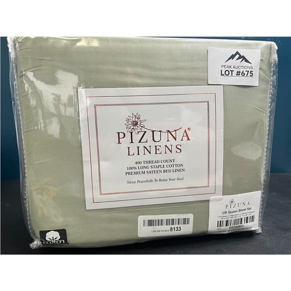 Lot of 1 Queen Sheet Set - Olive Green