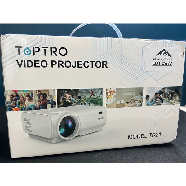 Lot of 1 Toptro Video Projector
