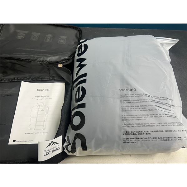 Lot of 1 Heated Vest for Men/Women (Size X-Large) w/ Powerbank