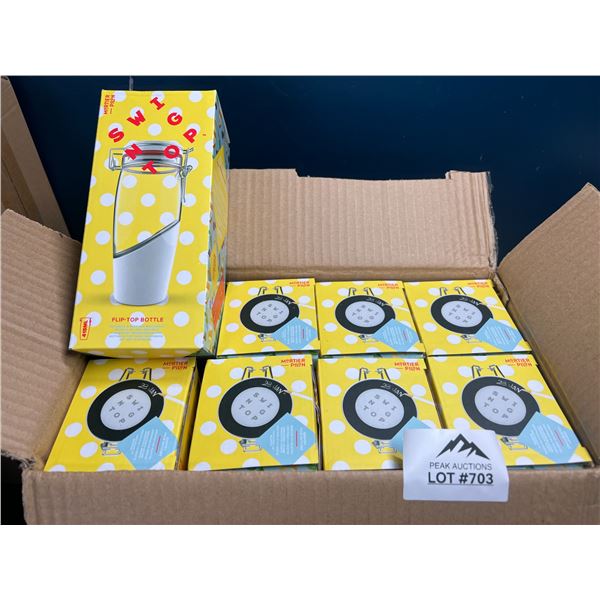 Lot of 8 Flip-Top Swing Top Bottles