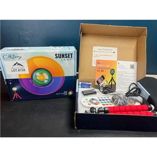 Lot of 2 Sunset Projection Lamps