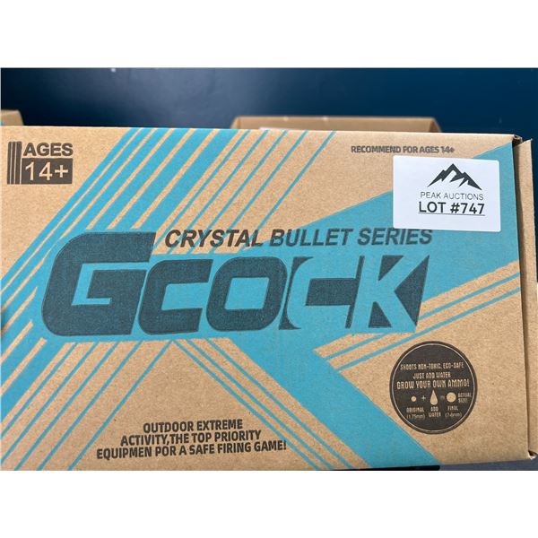 Lot of 1 Gcock Crystal Bullet Series Rechargeable/Automatic Gel Ball Blaster Gun