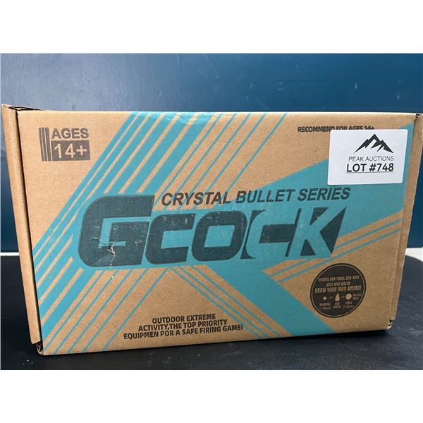 Lot of 1 Gcock Crystal Bullet Series Rechargeable/Automatic Gel Ball Blaster Gun