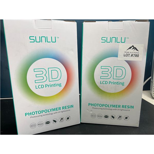 Lot of 2 Boxes of Photopolymer Resin for 3D LCD Printing