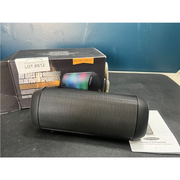 Lot of 1 HD Bass LED Wireless Bluetooth Speaker