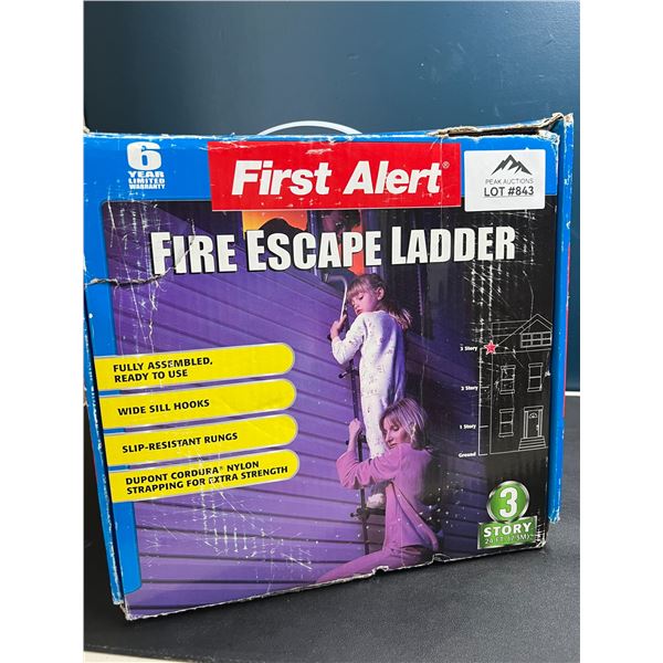 Lot of 1 First Alert Fire Escape LAdder - 3 Story (*Used)