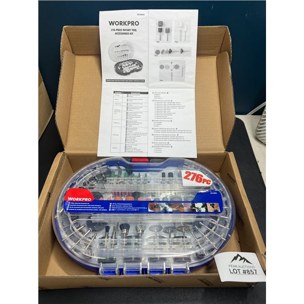 Lot of 1 WorkPro 276-Piece Rotary Tool/Dremel Attachment Set