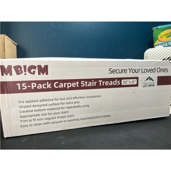 Lot of Carpet Stair Treads - 15 pack - 30inch x 8inch