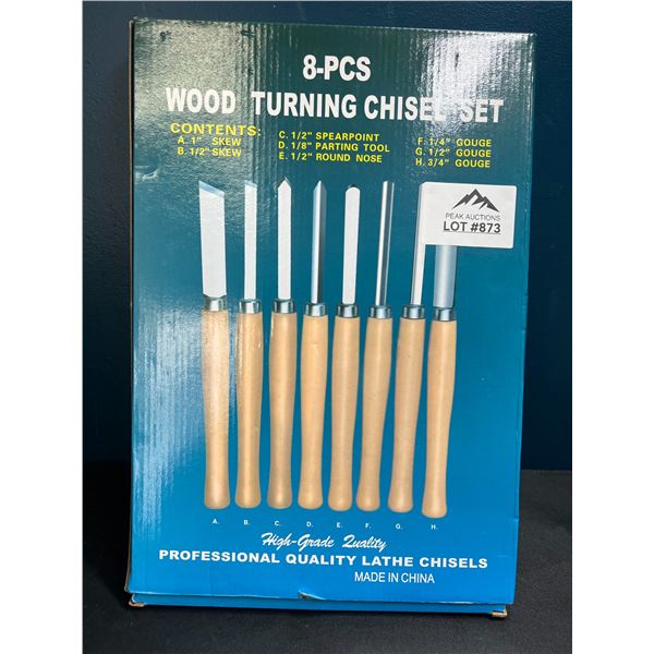 Lot of 1 Wood Turning Chisel Set - 8PCS