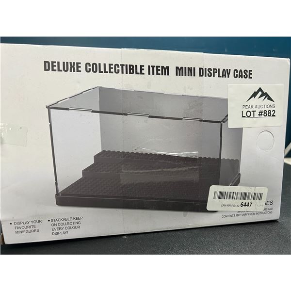 Lot of 1 Deluxe Mini Display Case for Collectibles - 2Pack