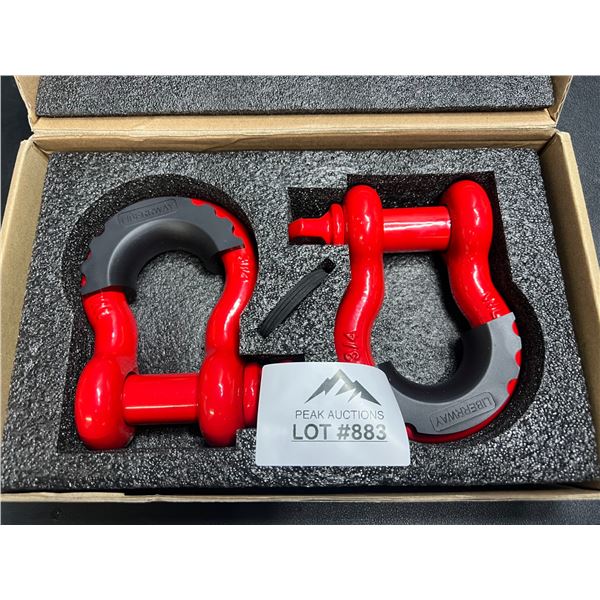 Lot of 1 Pair of Shackles for SUV/Off-Road Jeep Vehicles