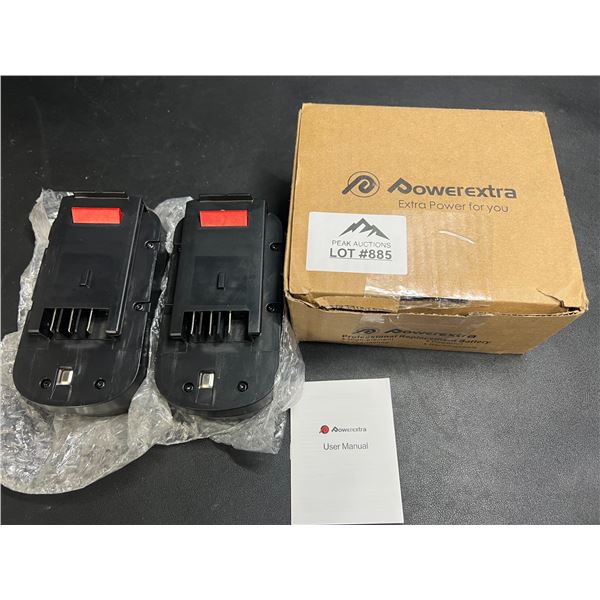 Lot of 2 Aftermarket Drill Batteries for Black & Decker Drills