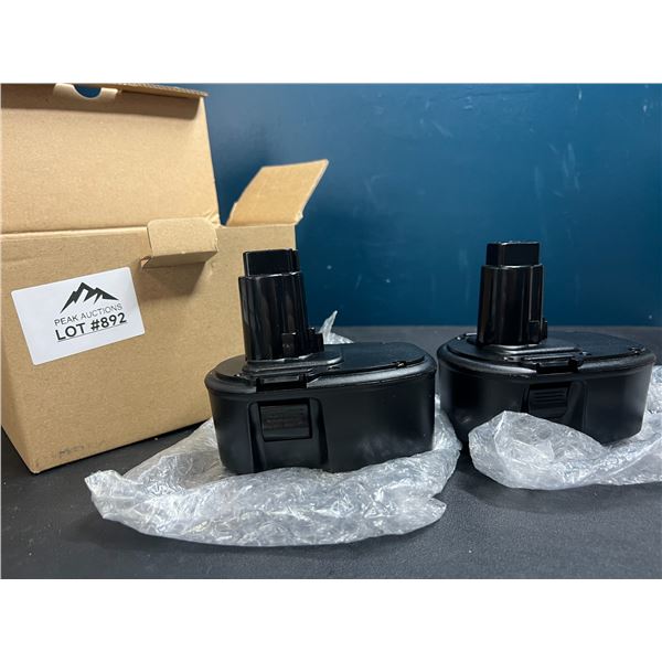 Lot of 2 Aftermarket Drill Batteries for Dewalt Drills