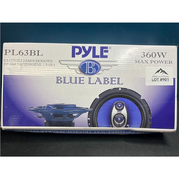 Lot of PYLE Blue Label PL63BL 360W Max Power 6.5" Speakers - (Pair of Speakers)