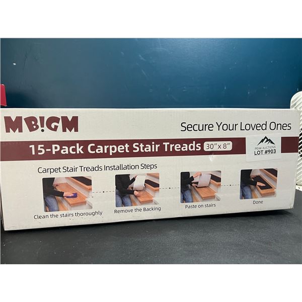 Lot of Carpet Stair Treads - 15 pack - 30inch x 8inch