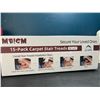 Image 1 : Lot of Carpet Stair Treads - 15 pack - 30inch x 8inch