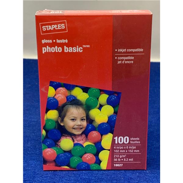 Staples Glass Photo Basic (100-4in x 6in) Sheets