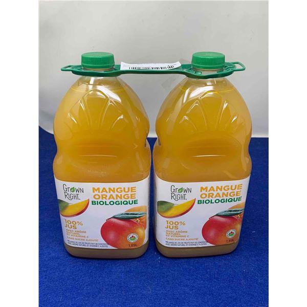 Grown Right Mango Orange Juice (2 x 1.89L)