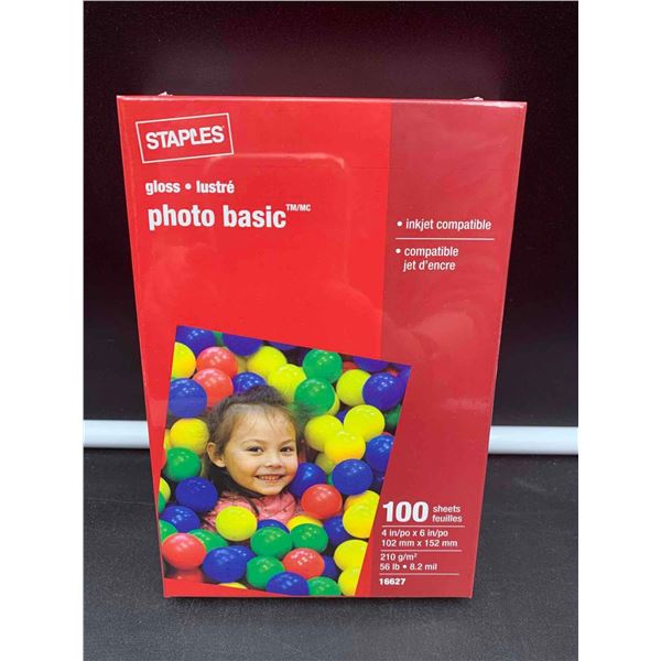 Staples Gloss Photo Basic Sheets (100ct)