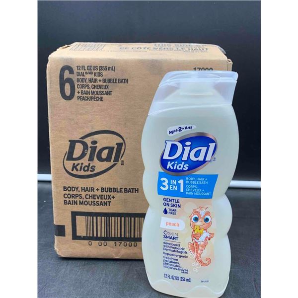 Dial Kids Body, Hair & Bubble Bath (6 x 355ml)
