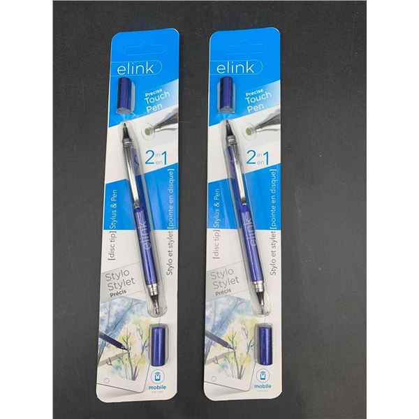 elink Precise Touch Pen Stylus & Pen (2ct)
