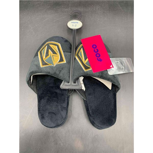 Vegas Knights Plush Youth Slippers (1-2)