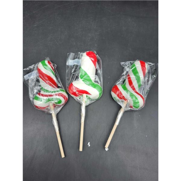 Jingle Bells Holiday Adult Peppermint Candy Pops