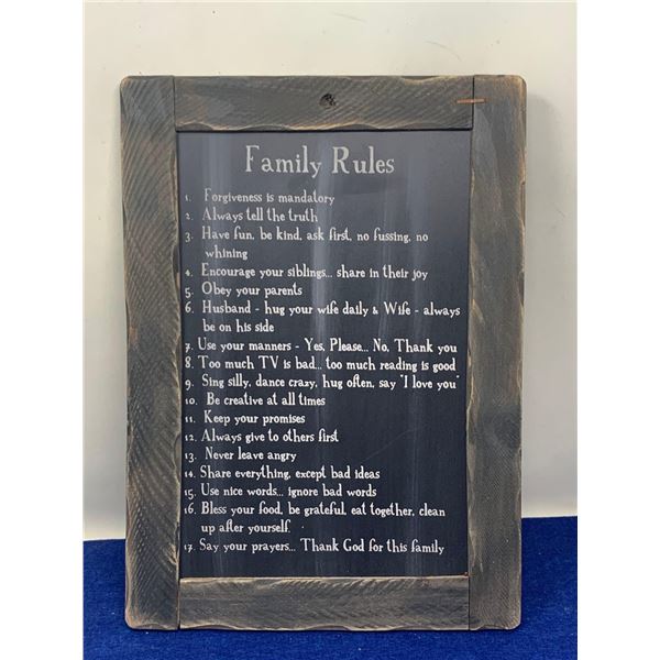 Family Rules Home Decor