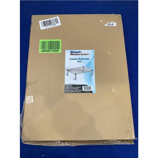 Computer Monitor Glass Riser