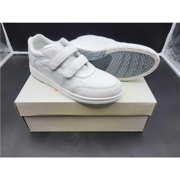 Canfield Performance Walker Velcro Women White Calfskin Velcro Shoe (size 8)